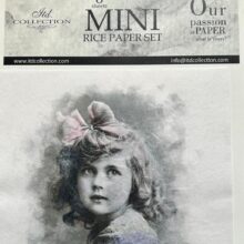 Rice paper meisje met strik