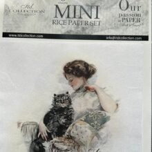 Rice paper dame met poes